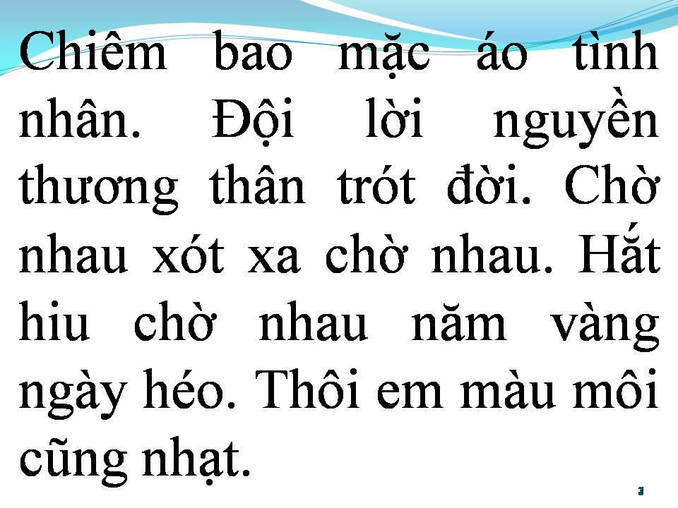 Lời bài hát BÀI KHÔNG TÊN SỐ 6