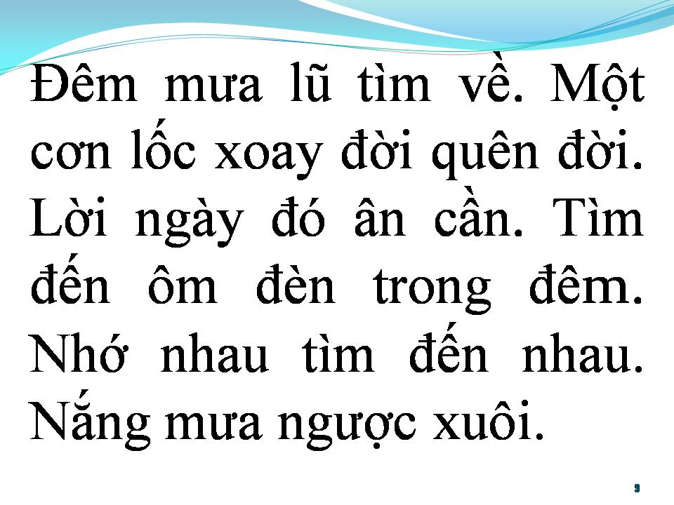 Lời bài hát BÀI KHÔNG TÊN SỐ 6