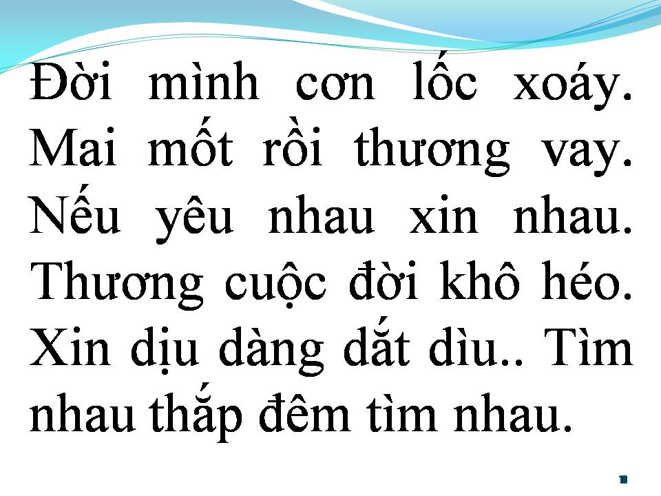 Lời bài hát BÀI KHÔNG TÊN SỐ 6