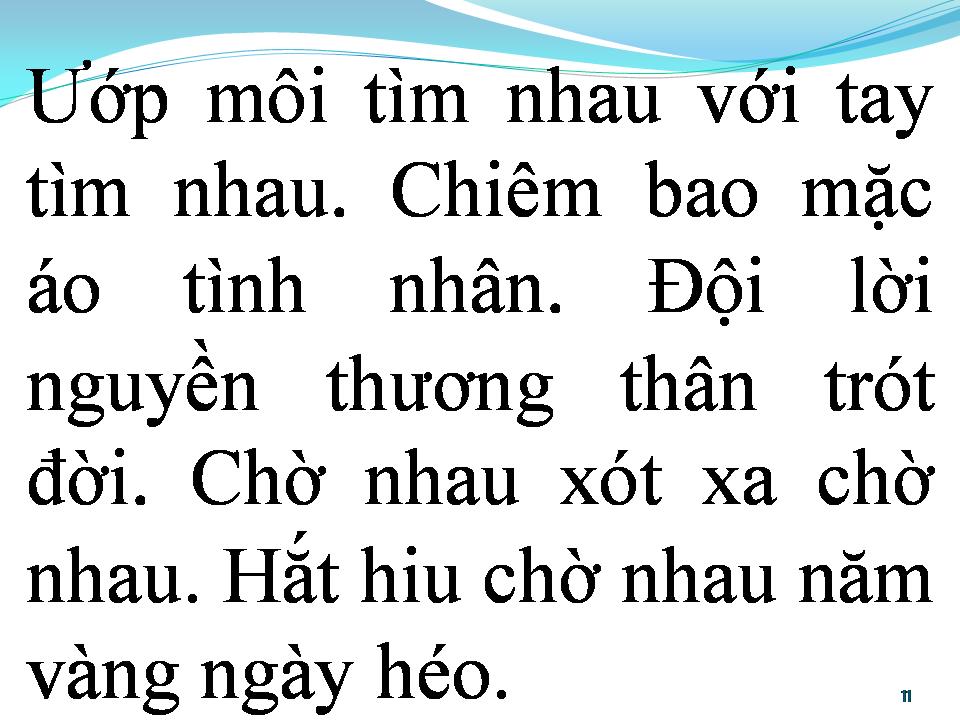 Lời bài hát BÀI KHÔNG TÊN SỐ 6