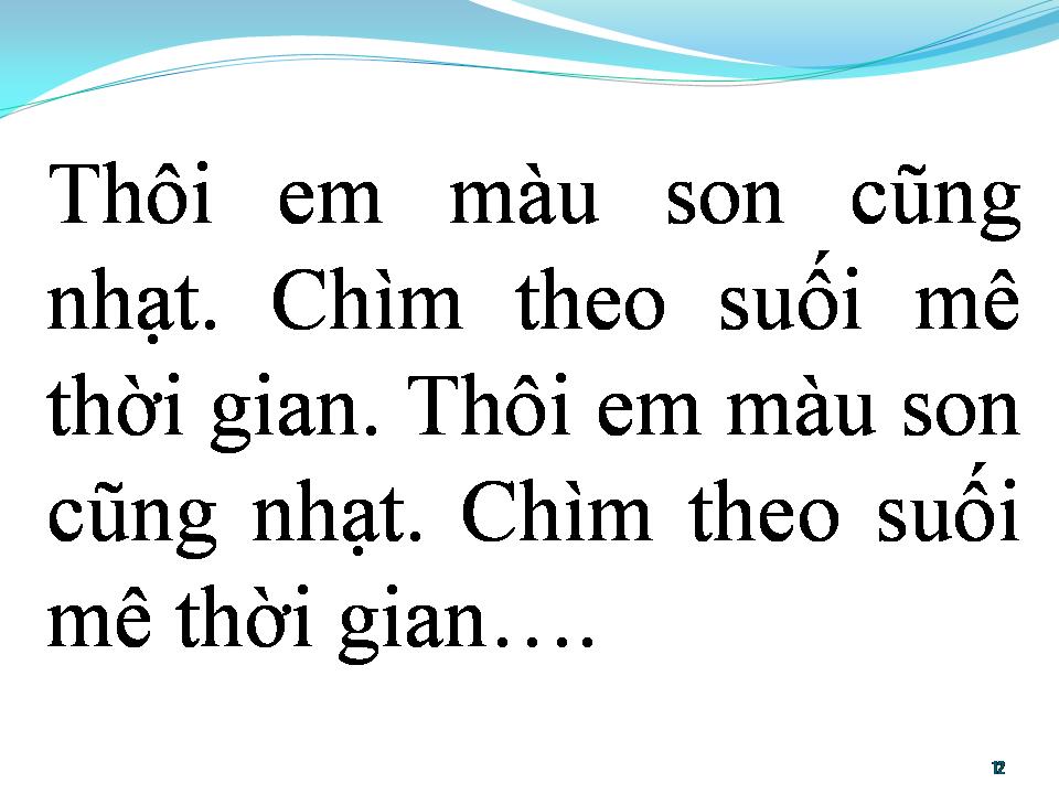 Lời bài hát BÀI KHÔNG TÊN SỐ 6