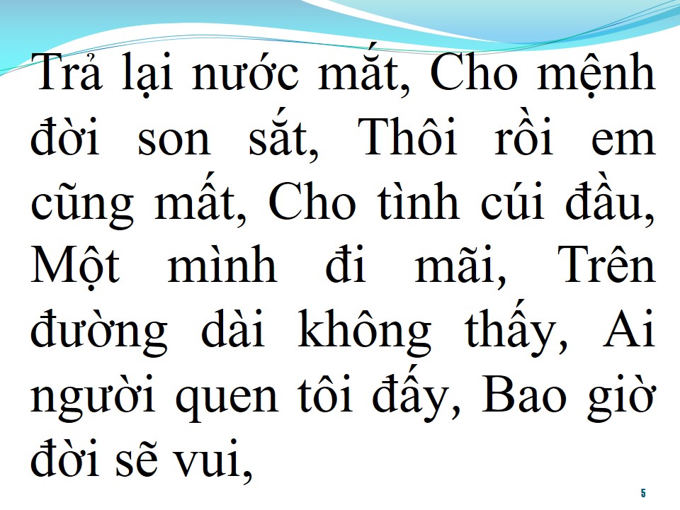 Lời bài hát BÀI KHÔNG TÊN SỐ 7