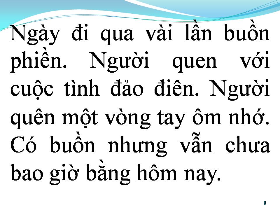 Lời bài hát BÀI KHÔNG TÊN SỐ 8