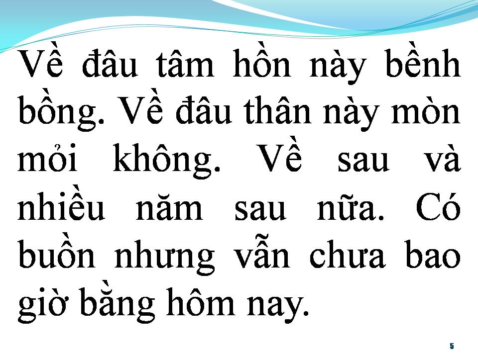 Lời bài hát BÀI KHÔNG TÊN SỐ 8