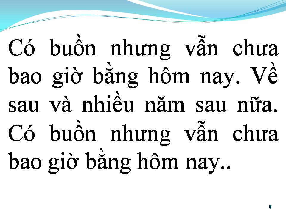 Lời bài hát BÀI KHÔNG TÊN SỐ 8