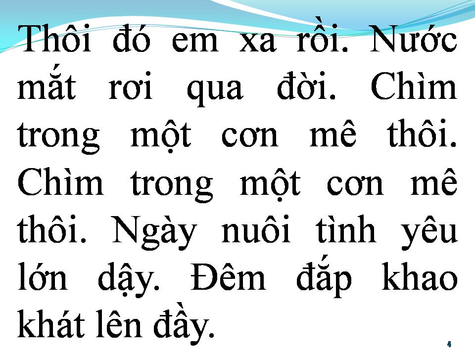 Lời bài hát BÀI KHÔNG TÊN SỐ 9