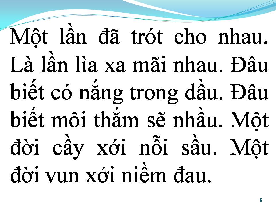 Lời bài hát BÀI KHÔNG TÊN SỐ 9