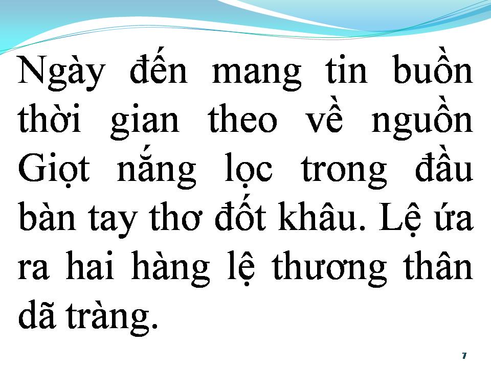 Lời bài hát BÀI KHÔNG TÊN SỐ 9