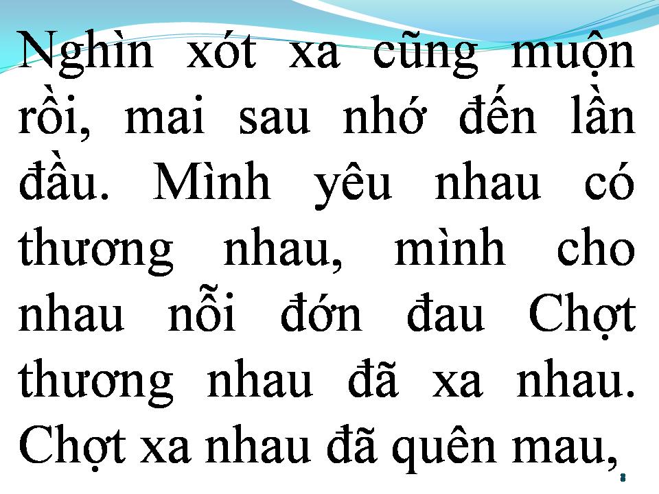 Lời bài hát BÀI KHÔNG TÊN SỐ 9