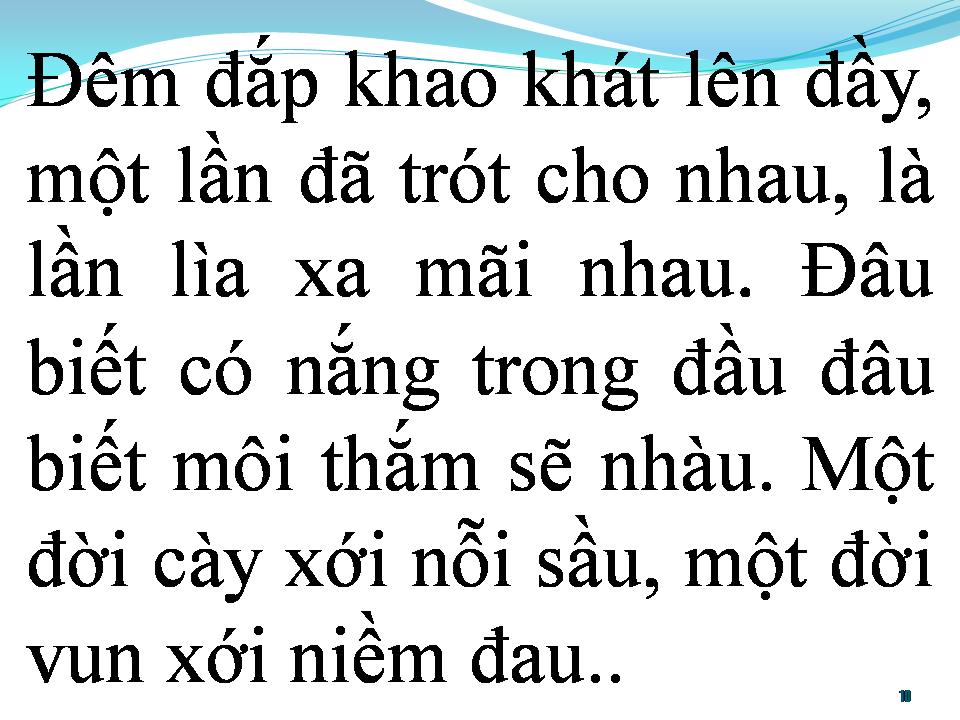 Lời bài hát BÀI KHÔNG TÊN SỐ 9