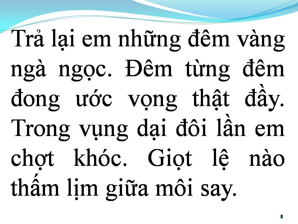 Lời bài hát BÀI LUÂN VŨ CUỐI CÙNG
