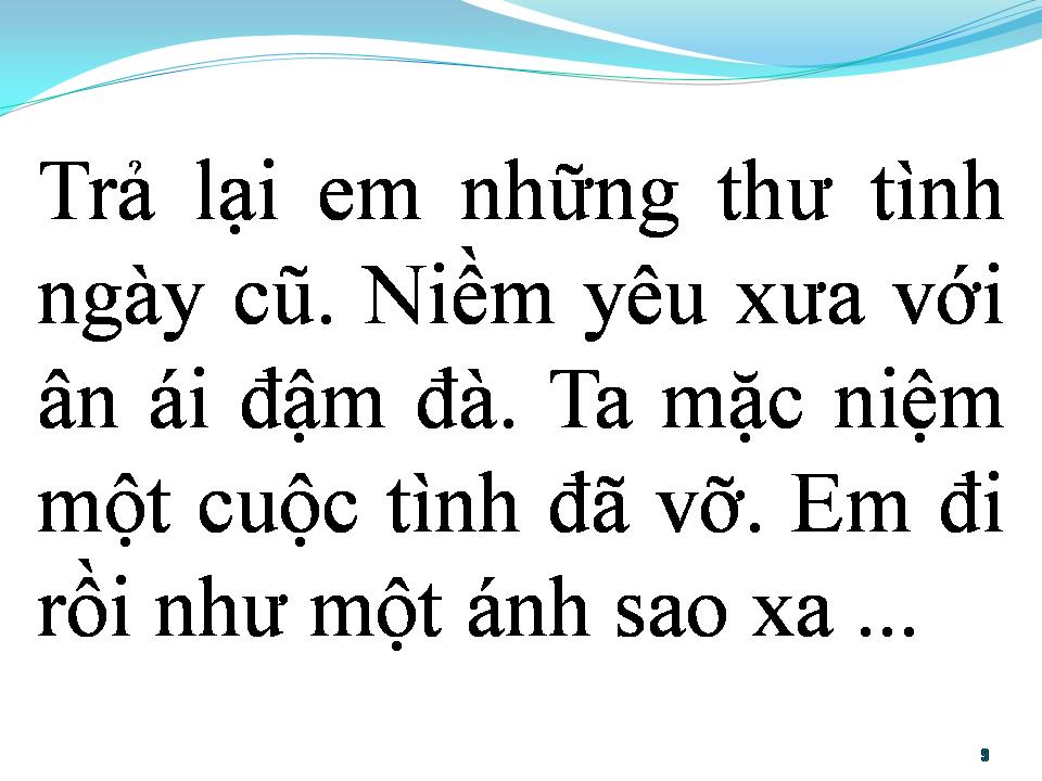 Lời bài hát BÀI LUÂN VŨ CUỐI CÙNG