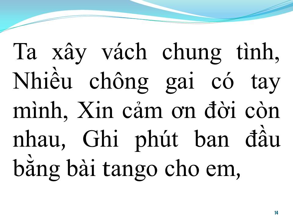 Lời bài hát BÀI TANGO CHO EM