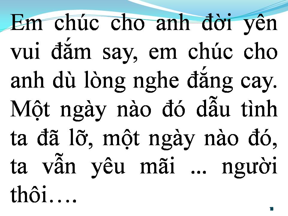 Lời bài hát BÀI TÌNH CA CHO ANH (BÀI TÌNH CA CHO EM)
