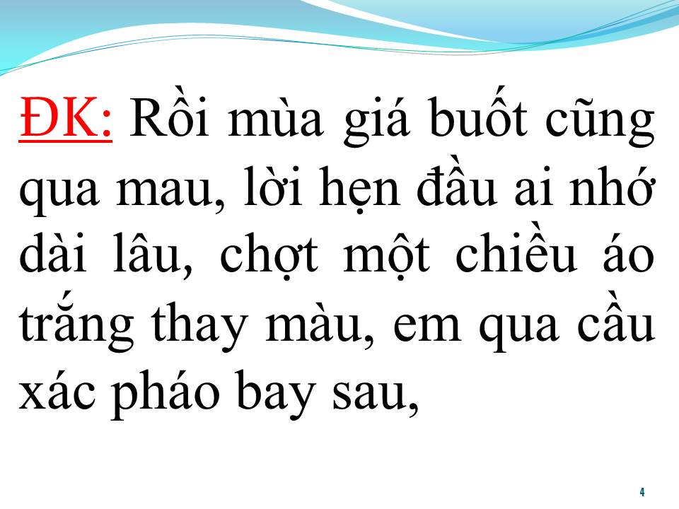 Lời bài hát BÀI THÁNH CA BUỒN