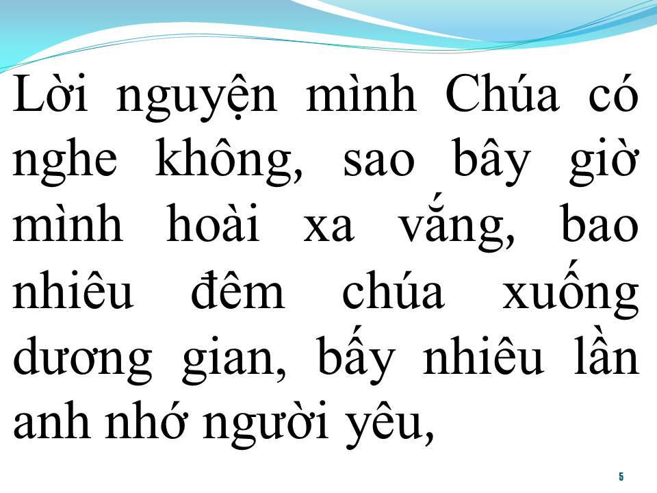 Lời bài hát BÀI THÁNH CA BUỒN