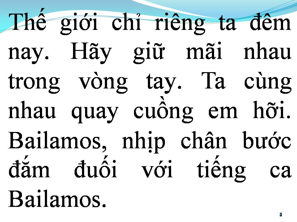 Lời bài hát BAILAMOS