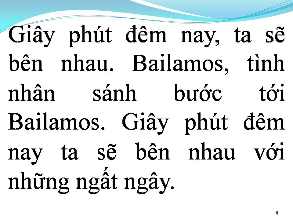 Lời bài hát BAILAMOS