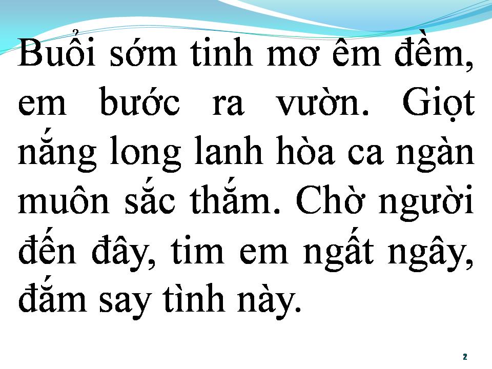 Lời bài hát BAN MAI TÌNH YÊU