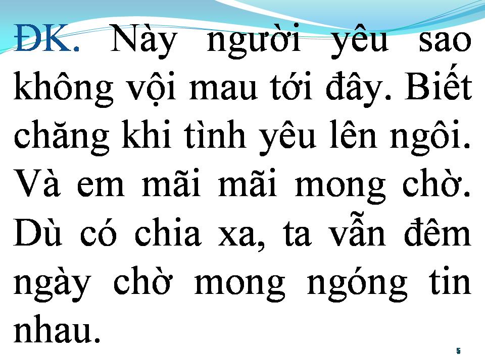 Lời bài hát BAN MAI TÌNH YÊU