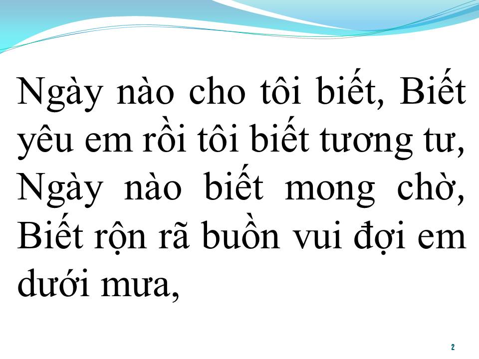 Lời bài hát BAO GIỜ BIẾT TƯƠNG TƯ