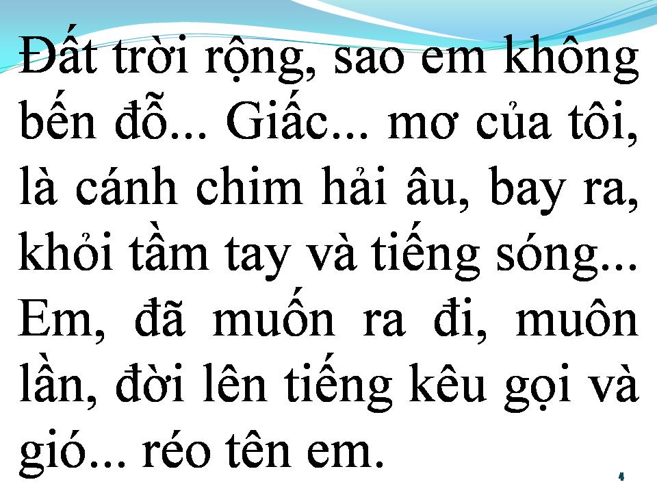 Lời bài hát BAY ĐI CÁNH CHIM BIỂN