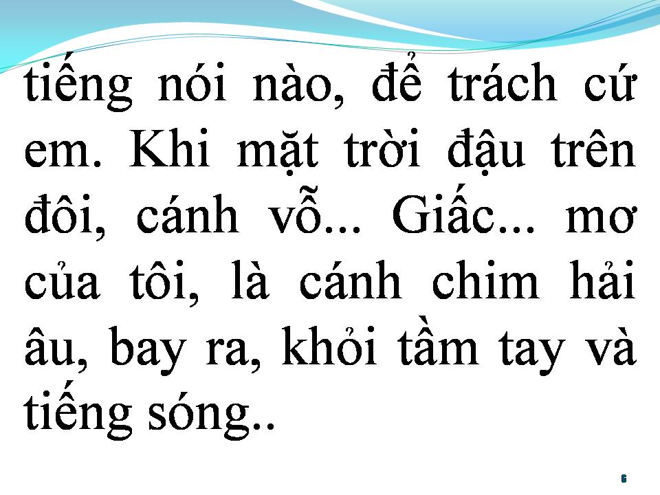 Lời bài hát BAY ĐI CÁNH CHIM BIỂN