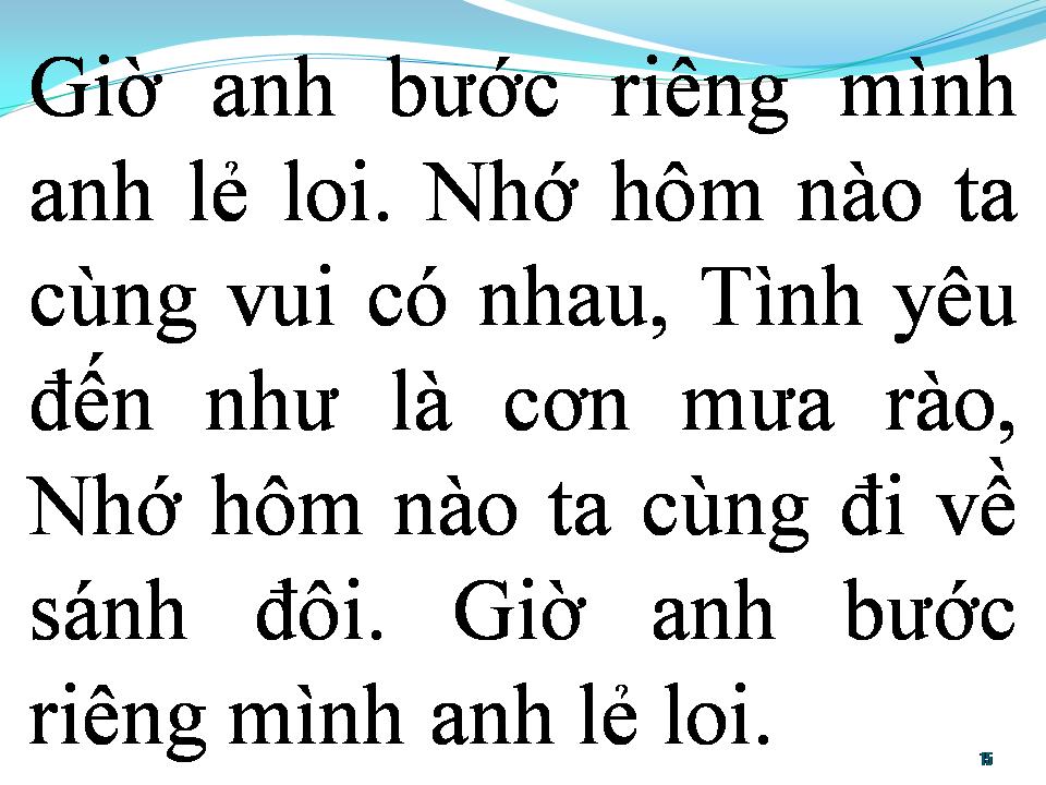 Lời bài hát BÂNG KHUÂNG CHIỀU MƯA