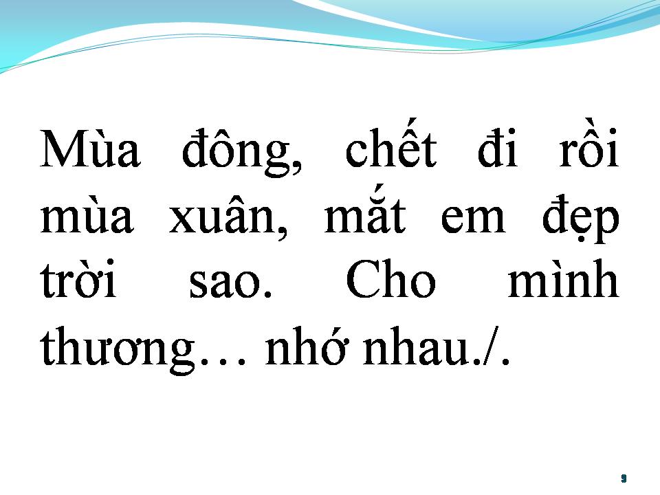 Lời bài hát BÂY GIỜ THÁNG MẤY
