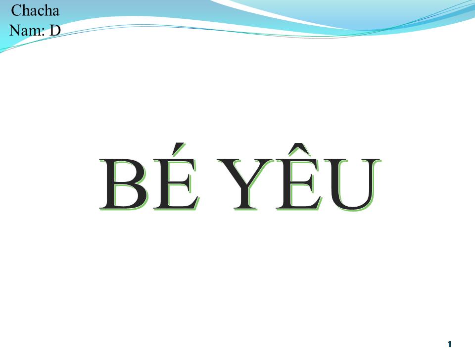 Lời bài hát BÉ YÊU