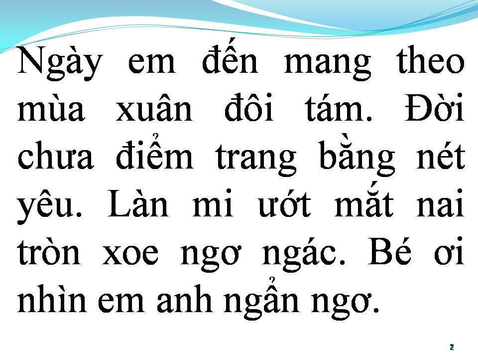 Lời bài hát BÉ YÊU