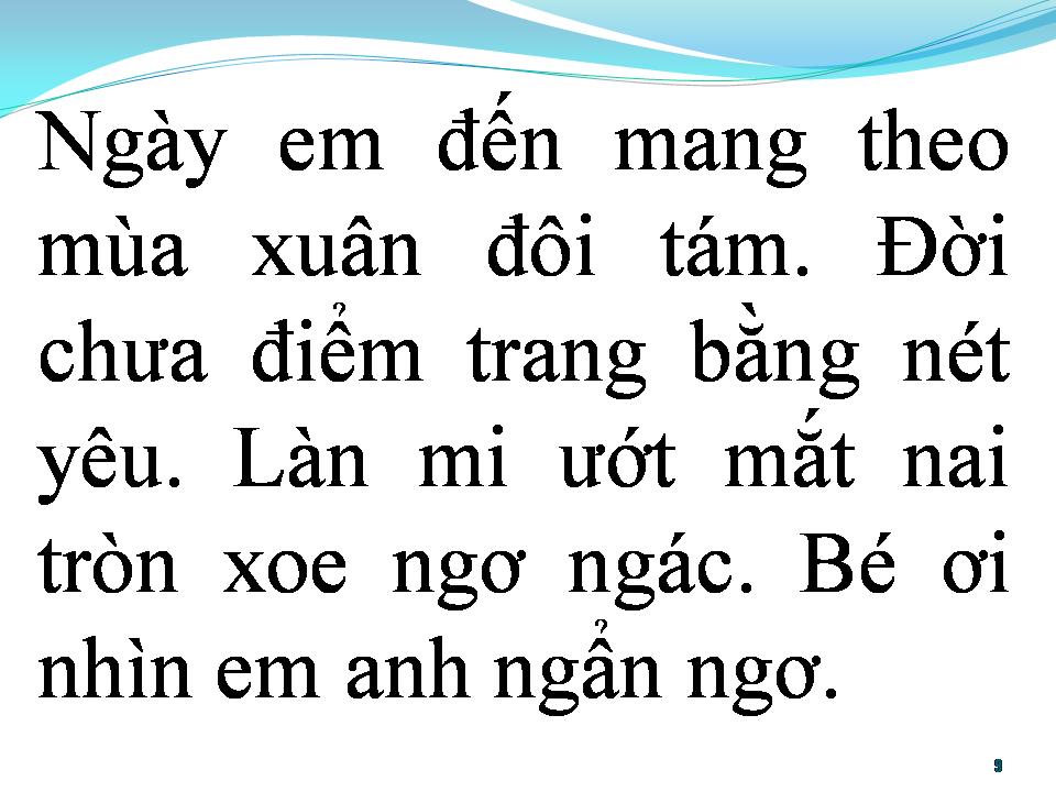 Lời bài hát BÉ YÊU