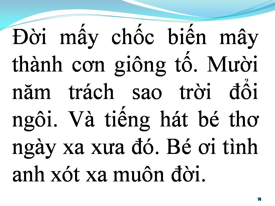 Lời bài hát BÉ YÊU