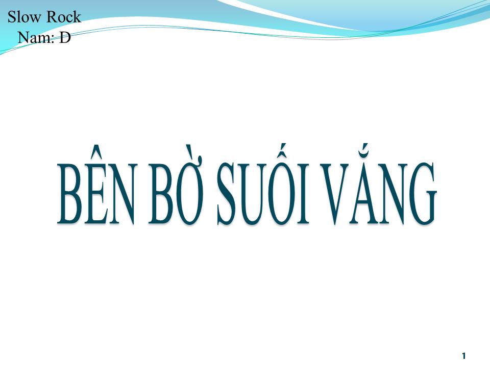 Lời bài hát BÊN BỜ SUỐI VẮNG