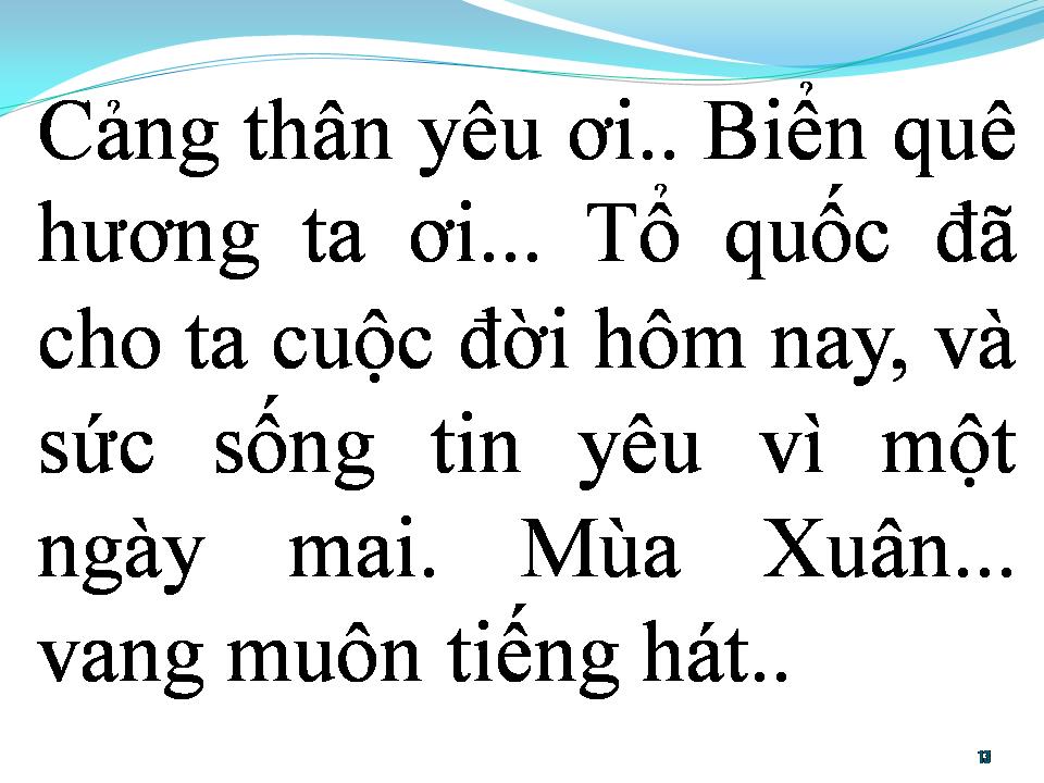 Lời bài hát BẾN CẢNG QUÊ HƯƠNG TÔI