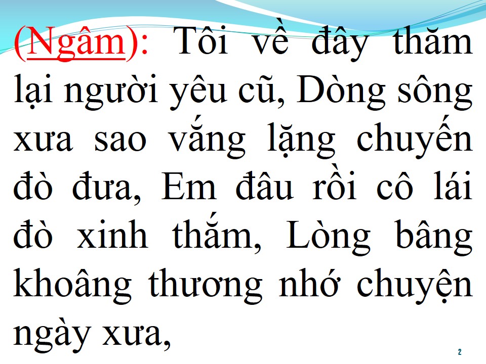 Lời bài hát BẾN SÔNG CHỜ