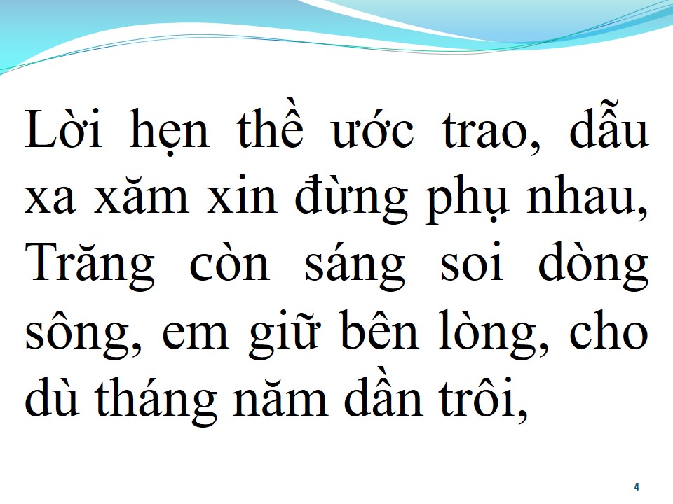 Lời bài hát BẾN SÔNG CHỜ