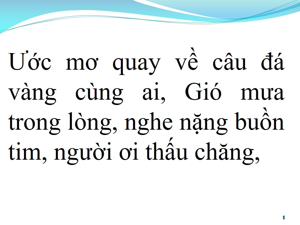 Lời bài hát BẾN SÔNG CHỜ