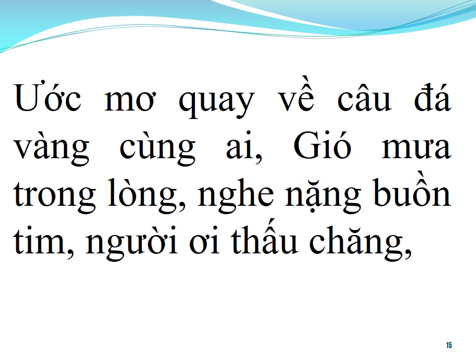 Lời bài hát BẾN SÔNG CHỜ