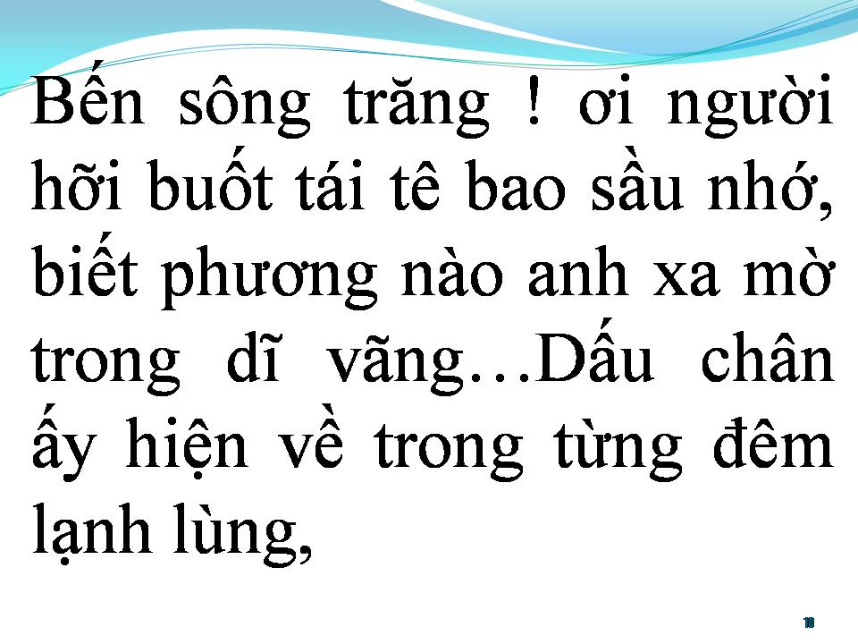 Lời bài hát BẾN SÔNG TRĂNG