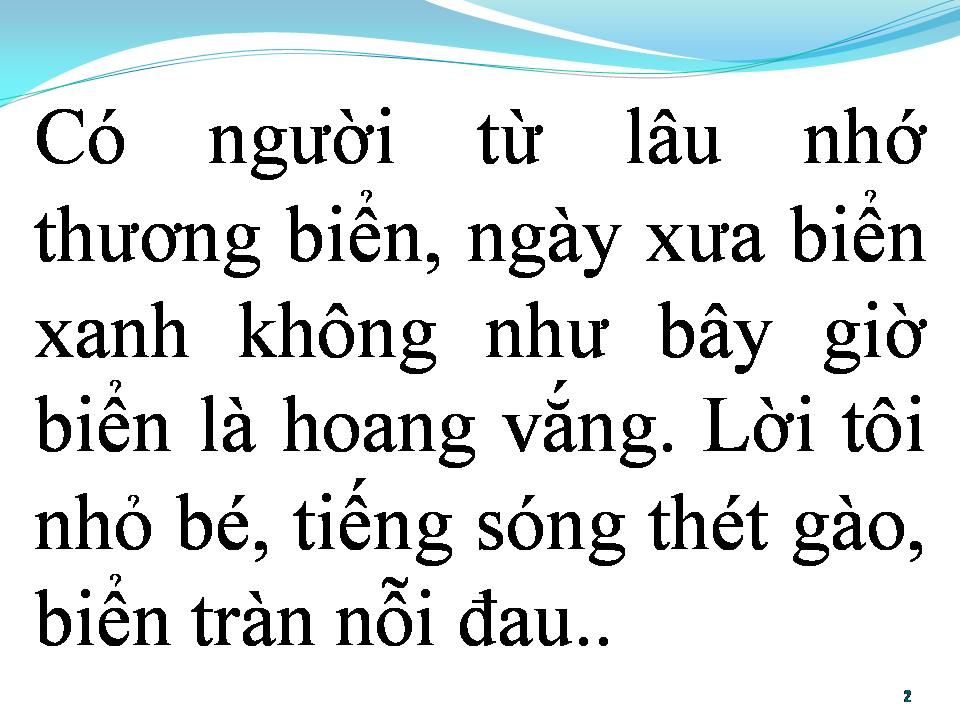 Lời bài hát BIỂN CẠN