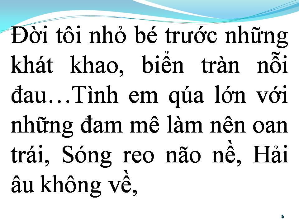 Lời bài hát BIỂN CẠN