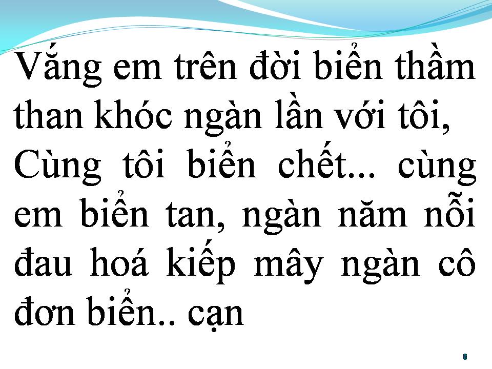 Lời bài hát BIỂN CẠN