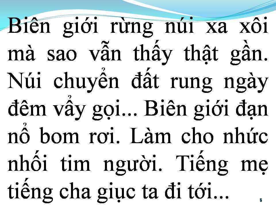 Lời bài hát BIÊN GIỚI TRONG TRÁI TIM TA