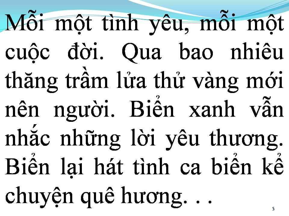 Lời bài hát BIỂN HÁT CHIỀU NAY