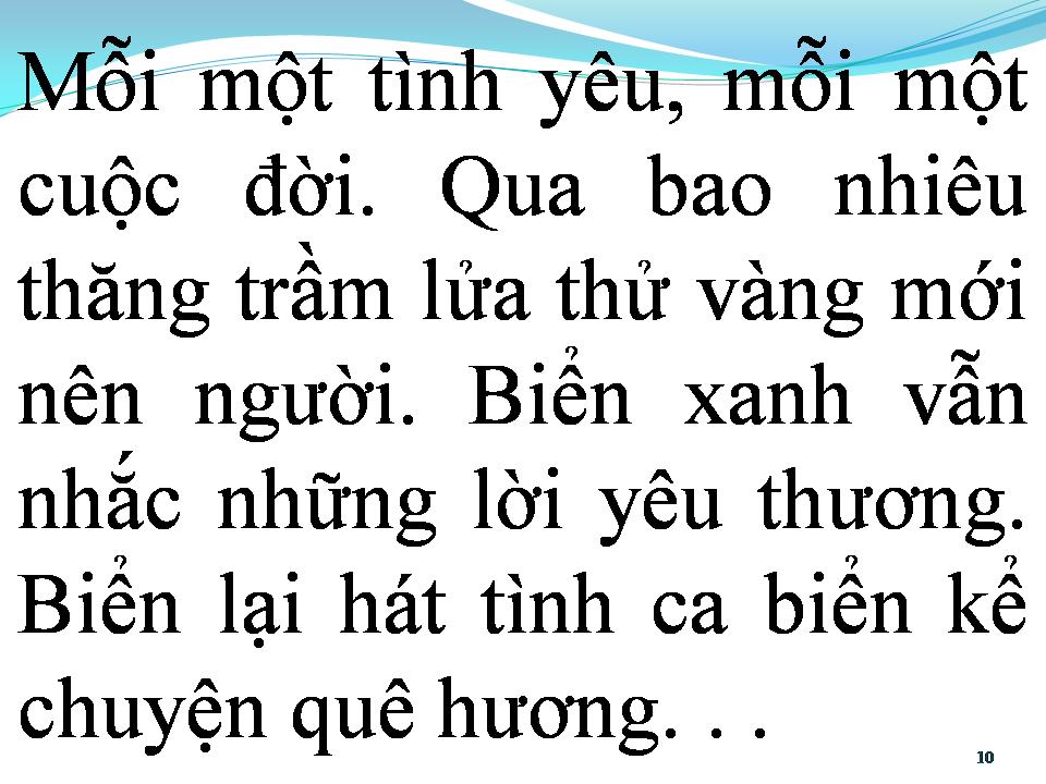 Lời bài hát BIỂN HÁT CHIỀU NAY