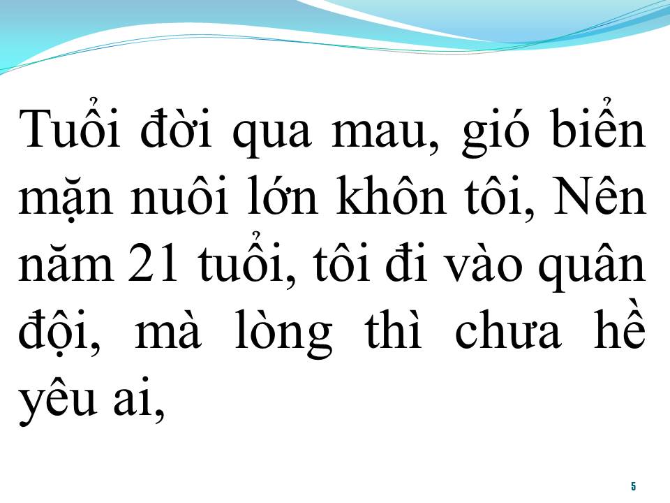 Lời bài hát BIỂN MẶN