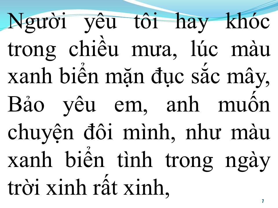 Lời bài hát BIỂN MẶN