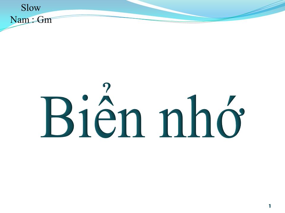 Lời bài hát BIỂN NHỚ