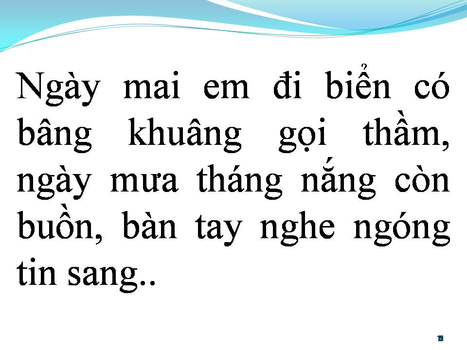 Lời bài hát BIỂN NHỚ